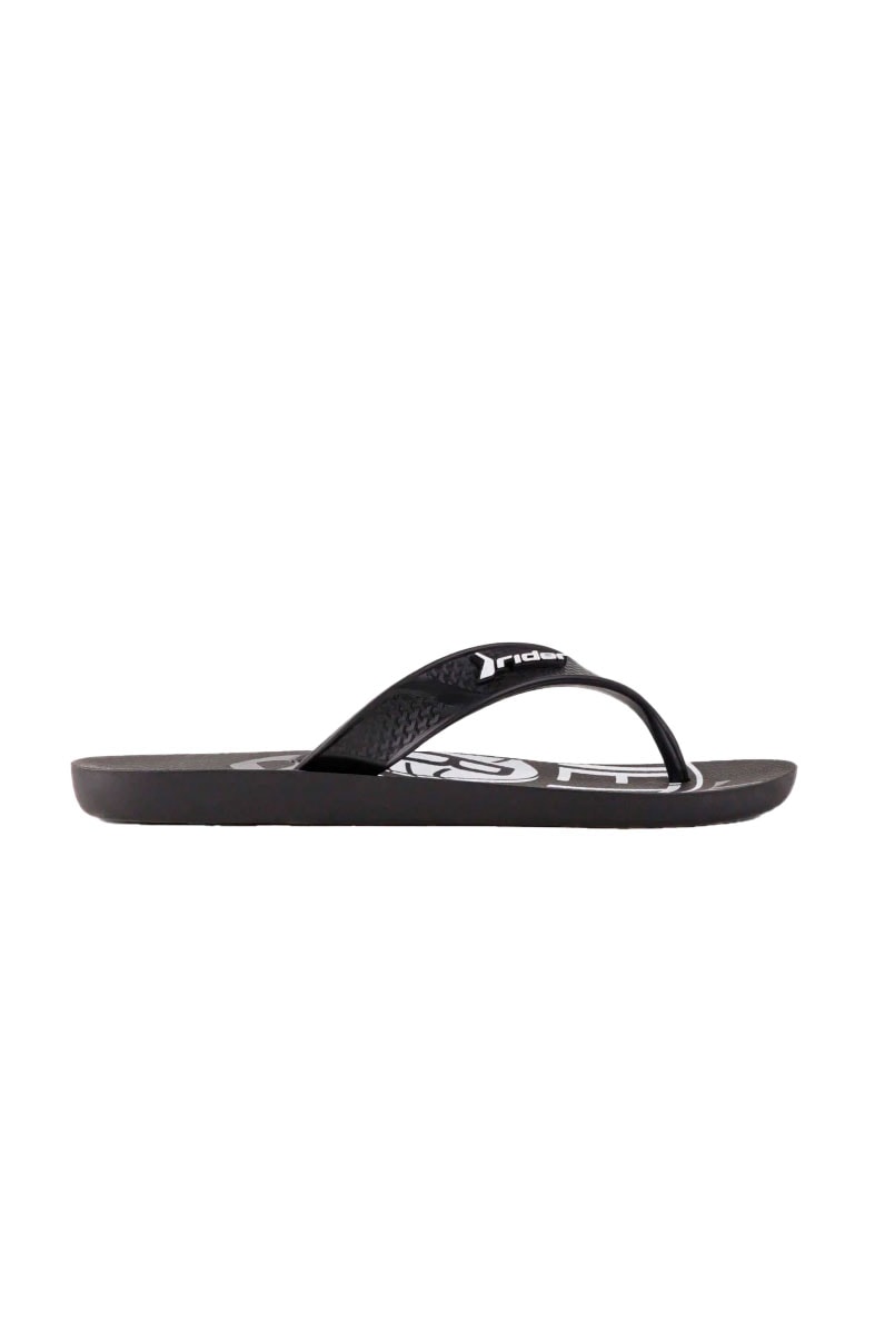 Chinelo Rider Street Bold NBA Brooklyn Nets Preto/Branco - NewSkull