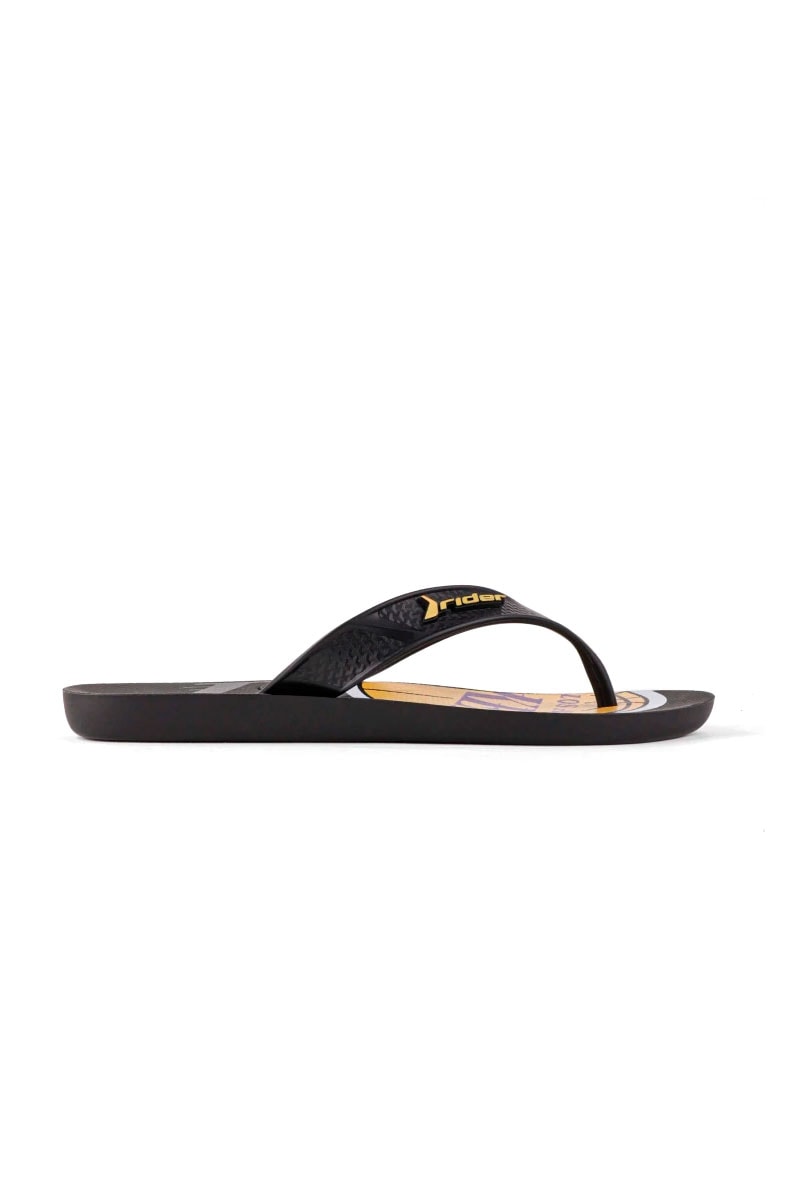 Chinelo Rider Street Bold NBA Los Angeles Lakers Preto/Amarelo - NewSkull