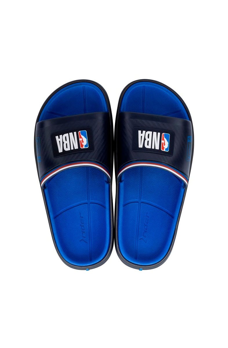 Chinelo Slide Rider Block NBA Azul/Branco - NewSkull