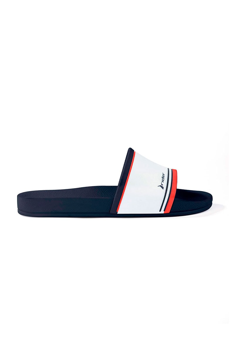 Chinelo Slide Rider Full 86 Azul/Branco - NewSkull