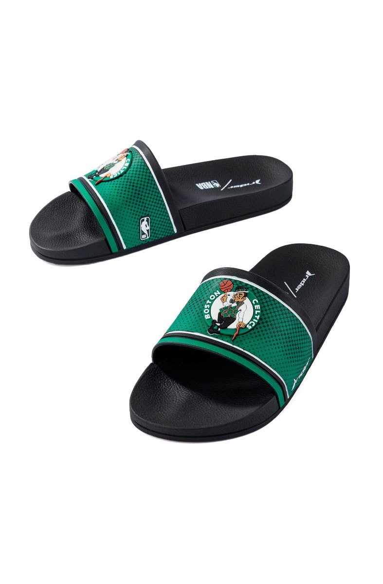 Chinelo Slide Rider Full 86 NBA Boston Celtics Preto/Verde - NewSkull