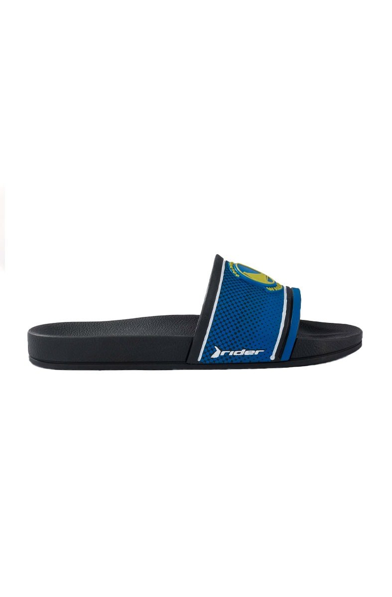 Chinelo Slide Rider Full 86 NBA Golden State Warriors Preto/Azul - NewSkull