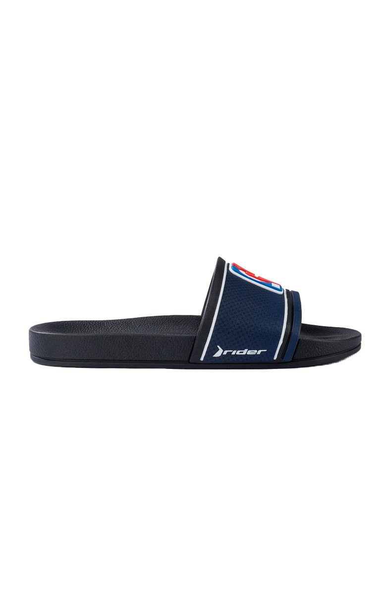 Chinelo Slide Rider Full 86 NBA Preto/Azul - NewSkull