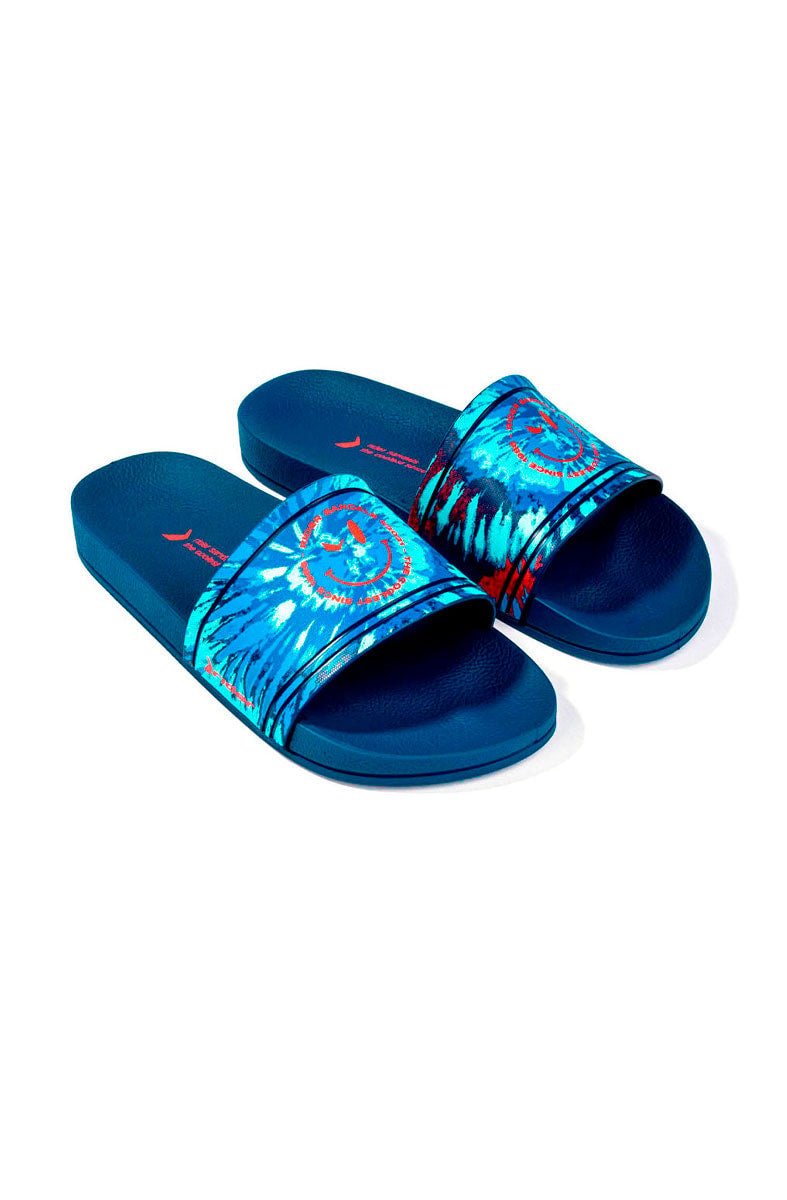 Chinelo Slide Rider Full 86 Tie Dye Azul Escuro - NewSkull