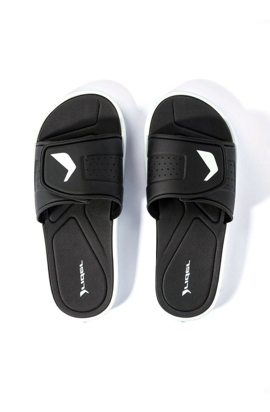 Chinelo Slide Rider Infinity Fuse Preto/Branco - NewSkull