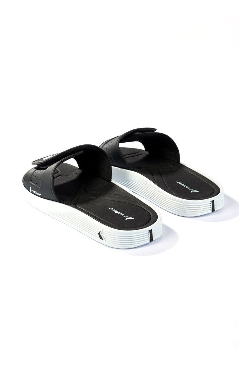 Chinelo Slide Rider Infinity Fuse Preto/Branco - NewSkull
