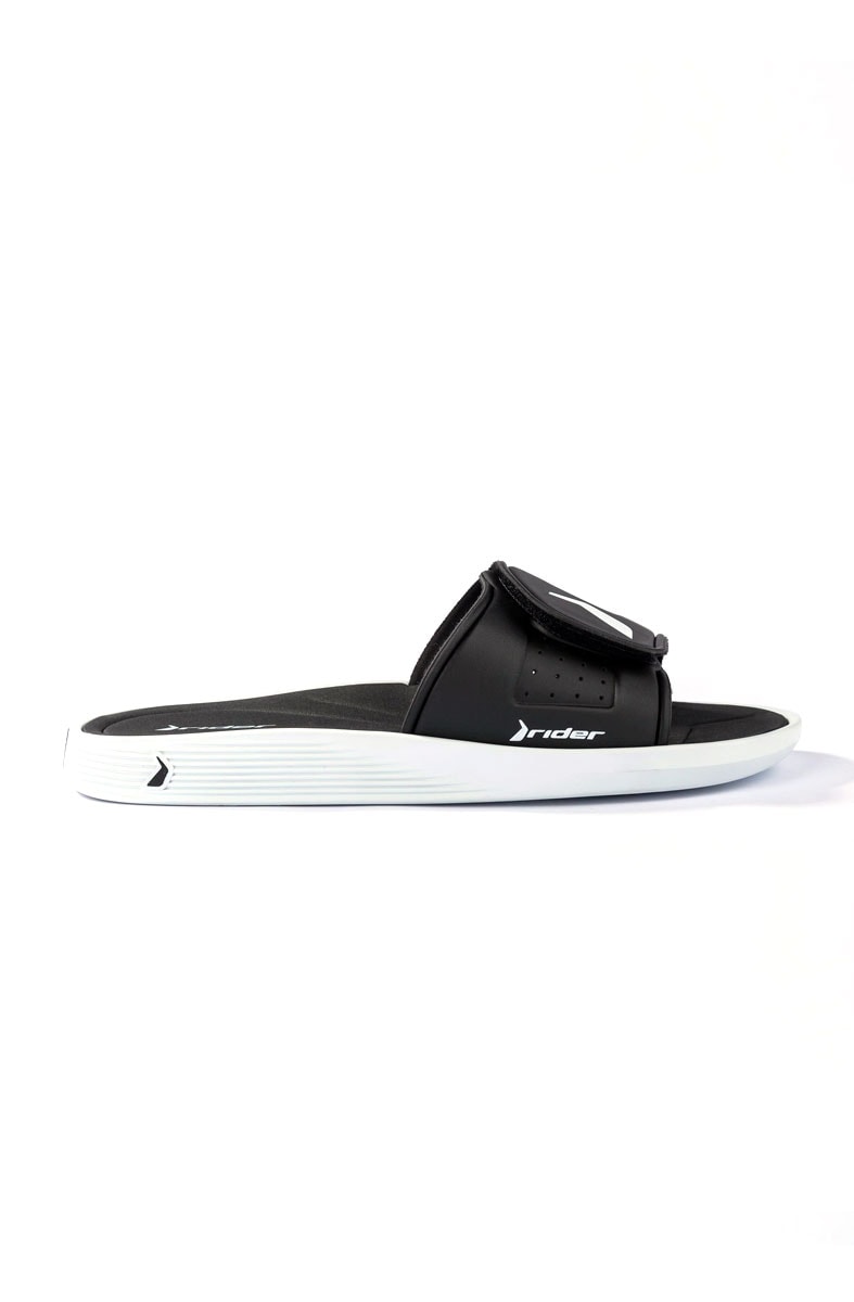 Chinelo Slide Rider Infinity Fuse Preto/Branco - NewSkull