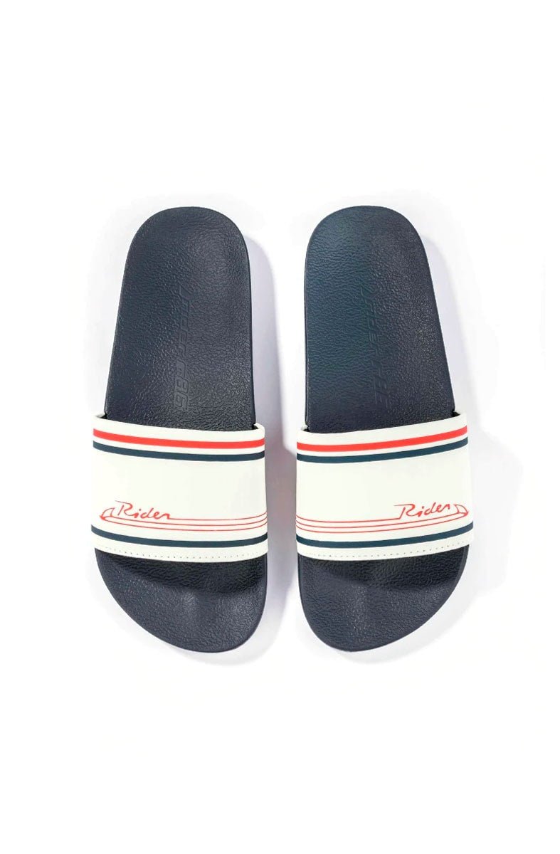 Chinelo Slide Rider R86 Azul/Branco - NewSkull