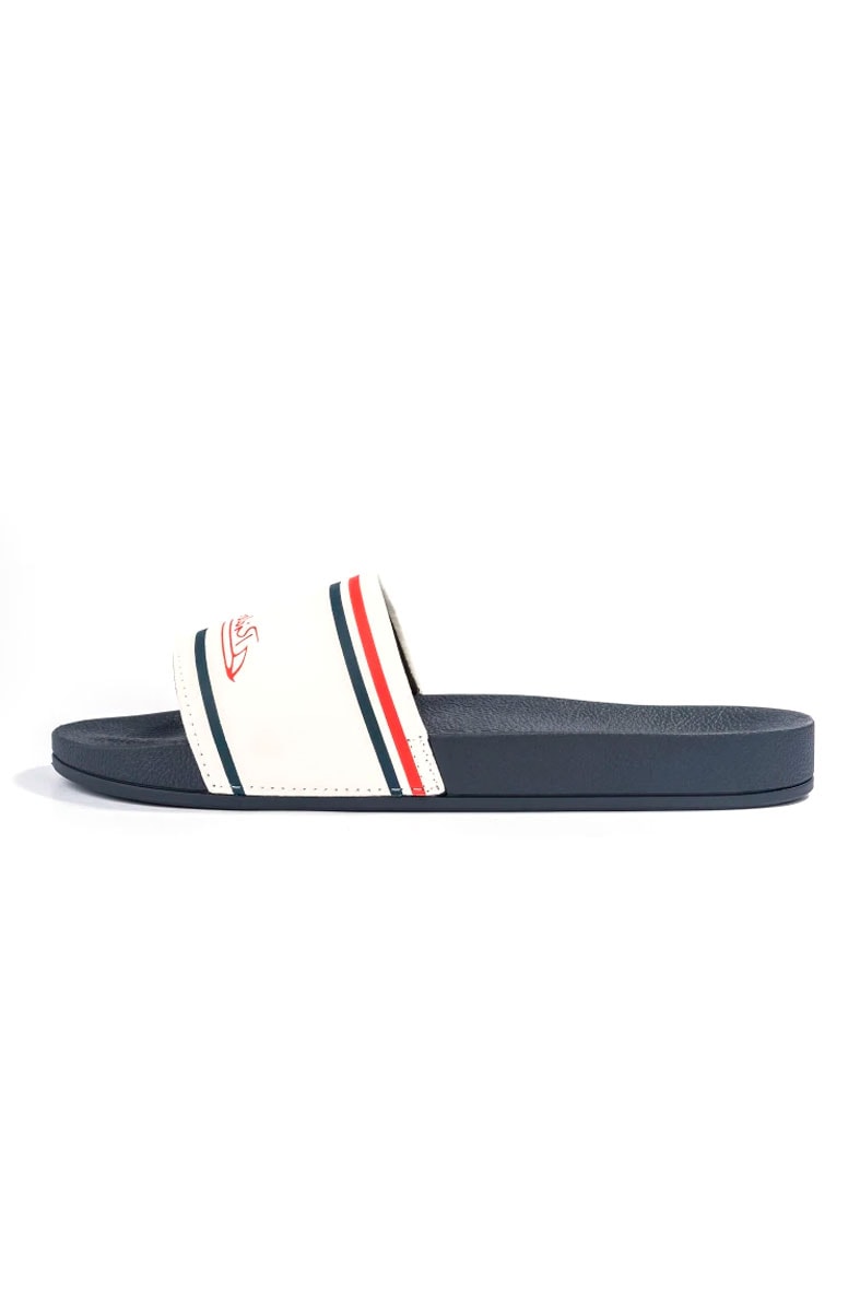 Chinelo Slide Rider R86 Azul/Branco - NewSkull