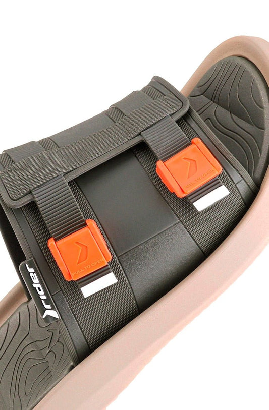 Chinelo Slide Rider Rt Slide AD Bege/Verde - NewSkull