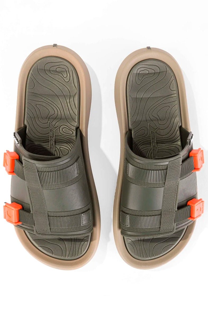Chinelo Slide Rider Rt Slide AD Bege/Verde - NewSkull