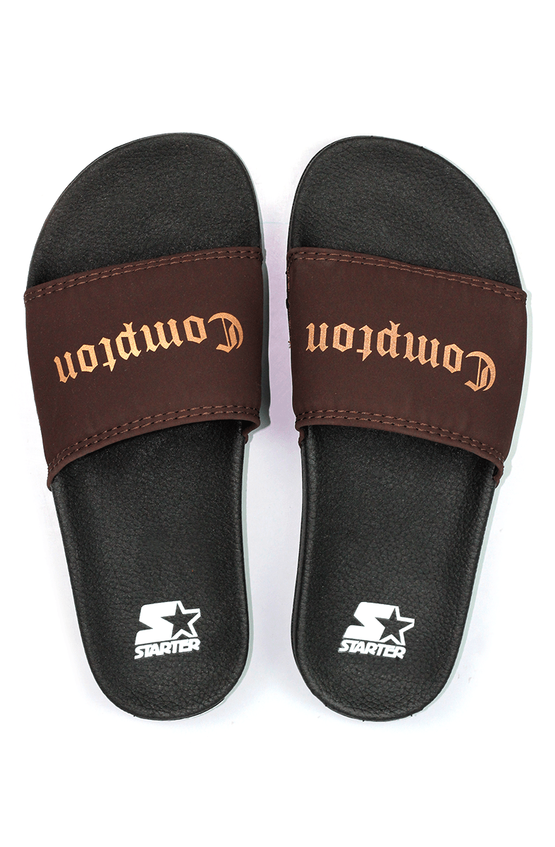 Chinelo Slider Starter Compton Marrom - NewSkull