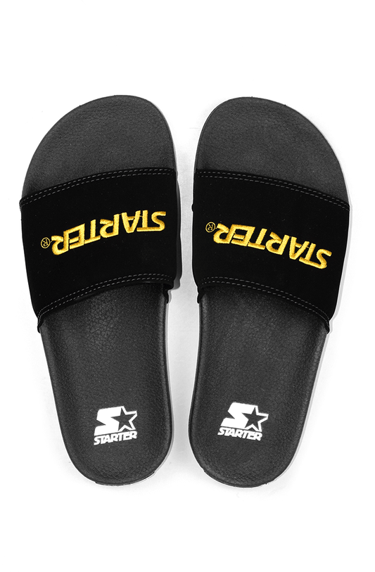 Chinelo Slider Starter Mini Ouro Preto - NewSkull