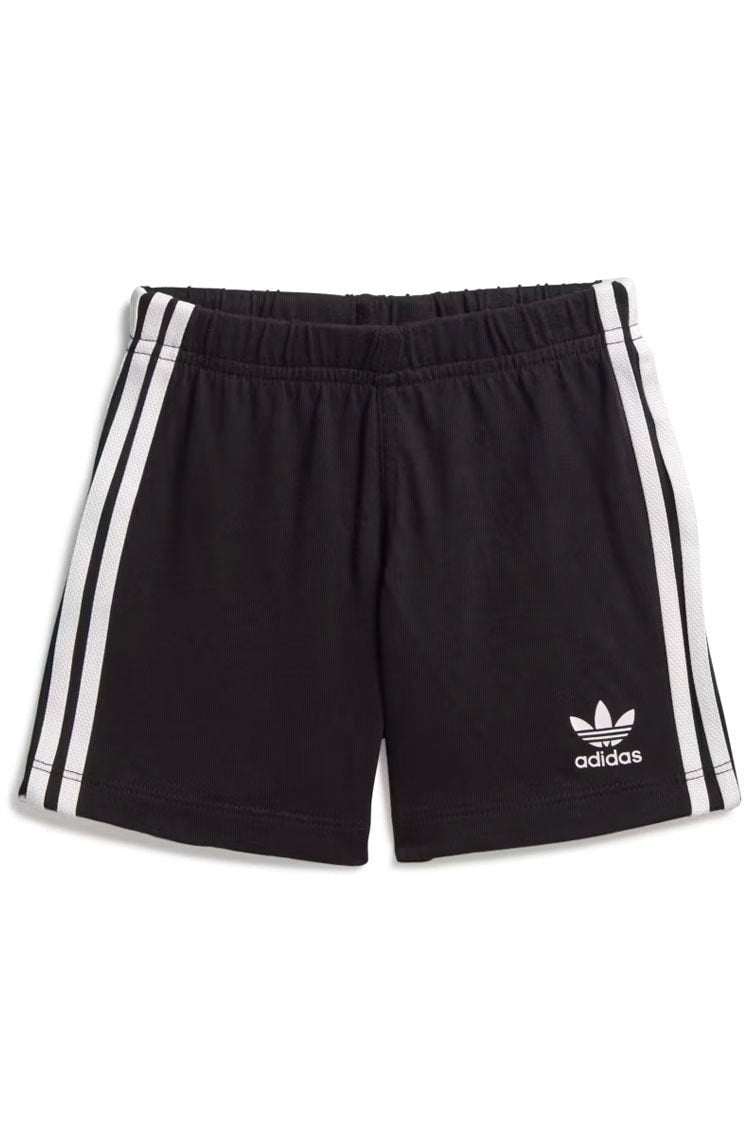 Conjunto Adidas Shorts Camiseta Trefoil Unissex Branco/Preto - NewSkull