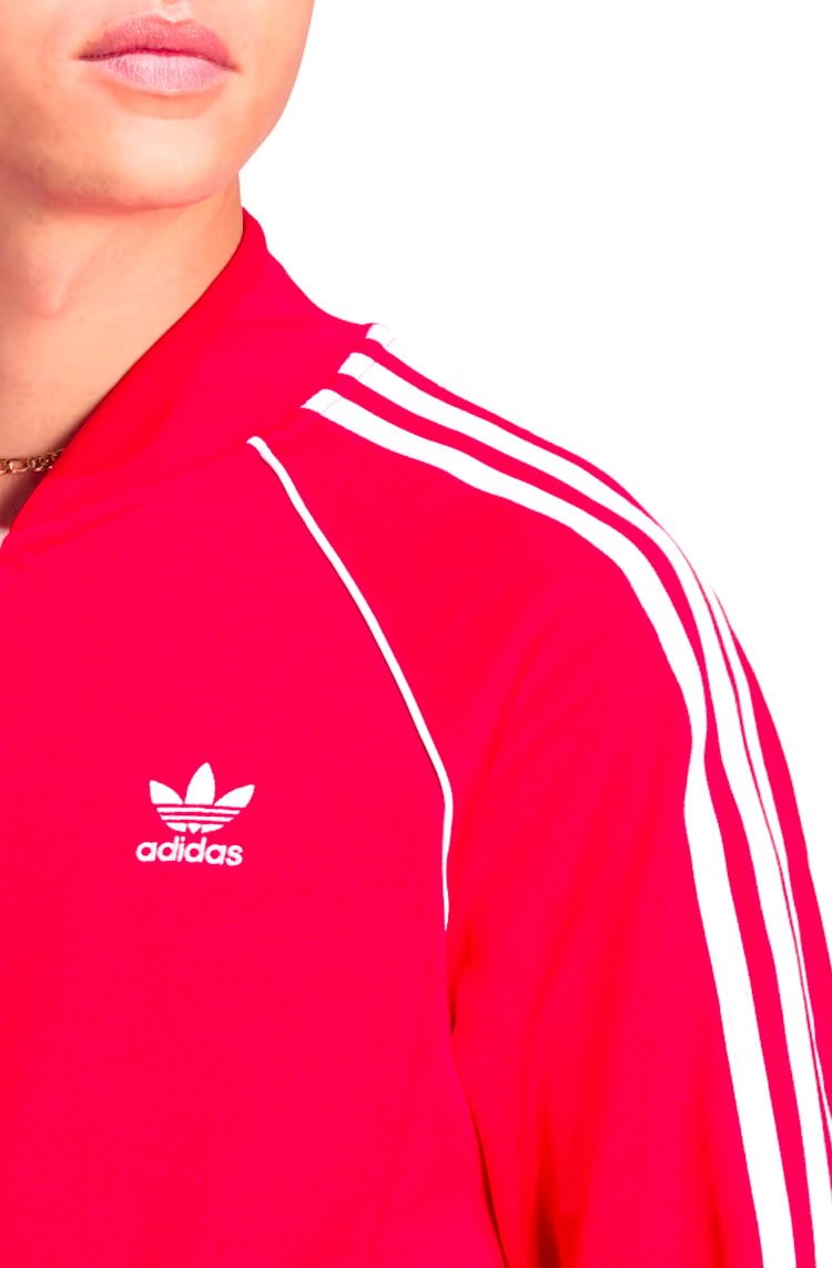 Jaqueta Adidas Adicolor Classics SST Vermelho/Branco - NewSkull