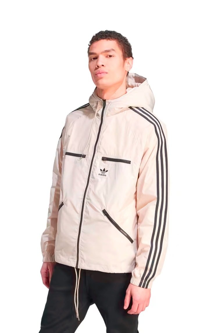 Jaqueta Adidas Adicolor Classics WindBreaker Bege/Preto - NewSkull