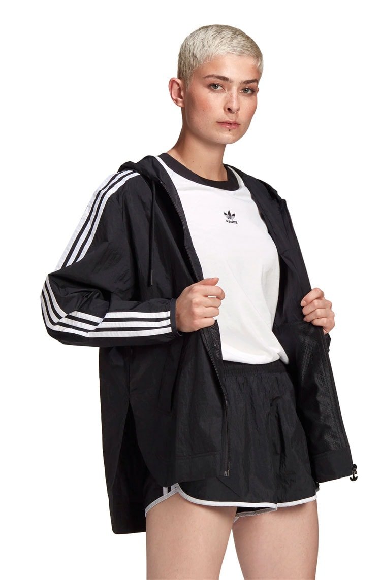 Jaqueta Adidas Adicolor Classics Windbreaker Preta/Branca – NewSkull