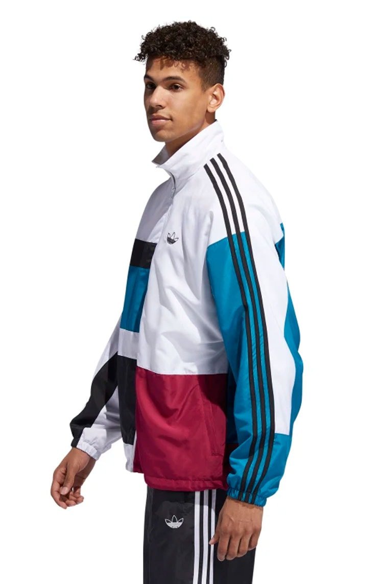 Jaqueta Adidas Asymm Track Branco/Azul/Bordo - NewSkull