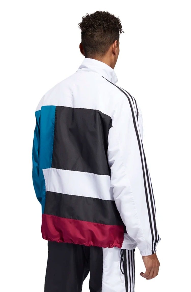 Jaqueta Adidas Asymm Track Branco/Azul/Bordo - NewSkull