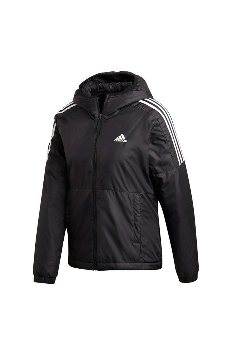 Jaqueta Adidas Capuz Essentials Insulated Feminina Preto/Branco - NewSkull