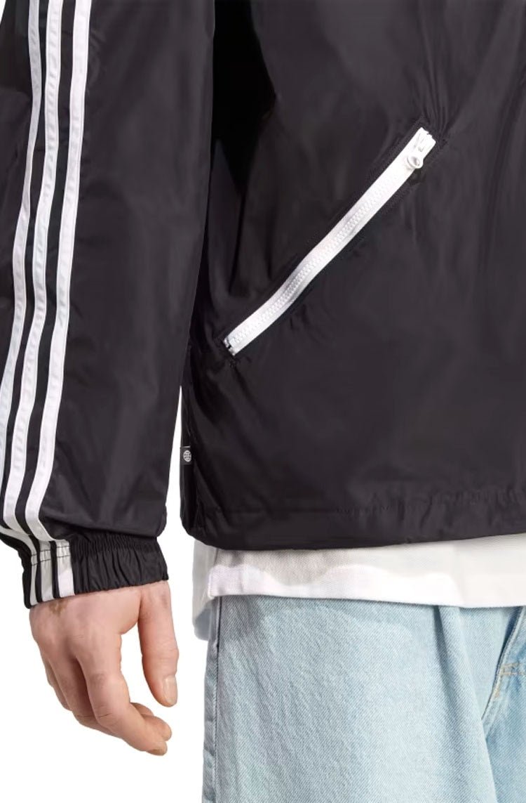 Jaqueta Adidas Corta Vento Adicolor Classics Preto/Branco - NewSkull