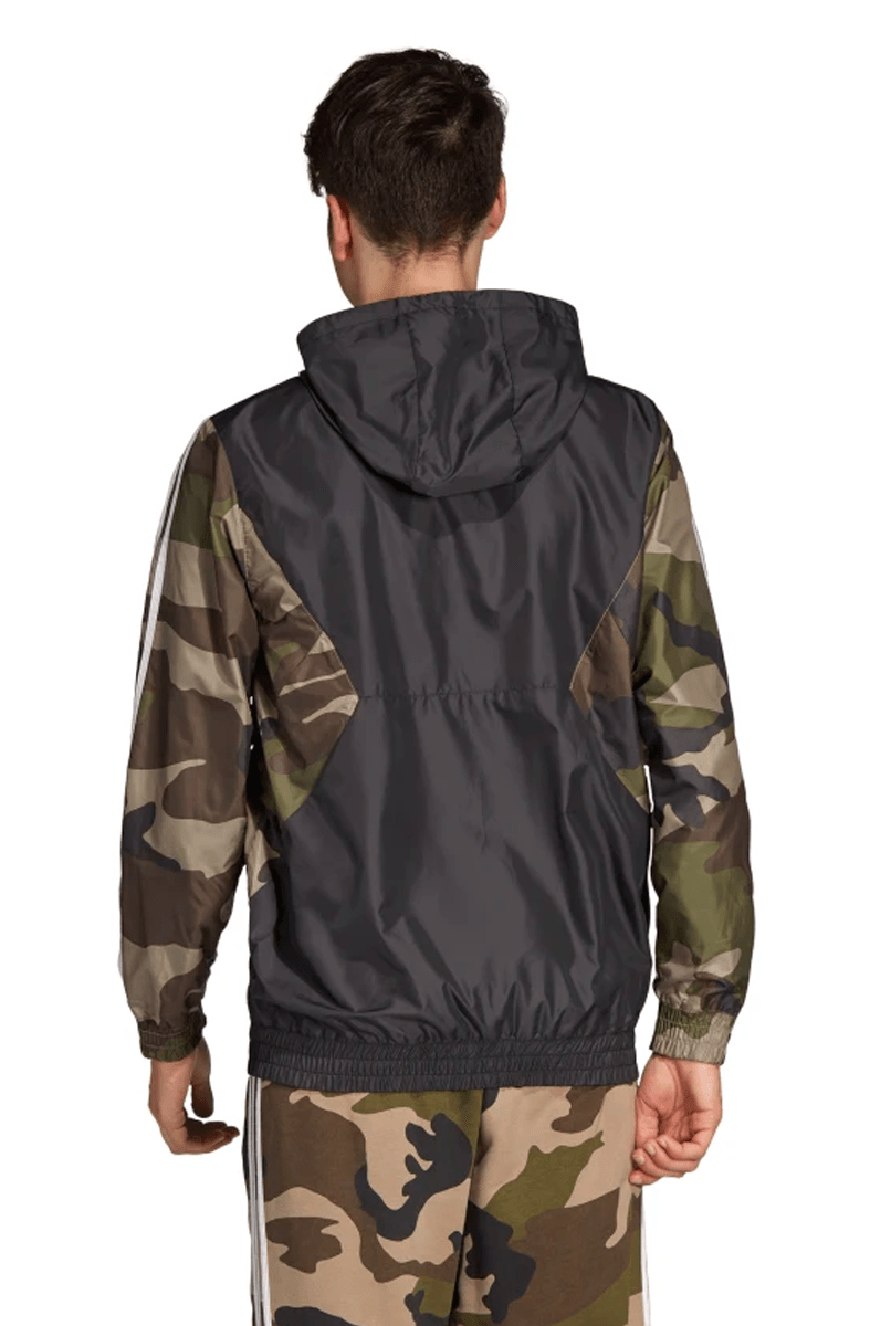 JAQUETA ADIDAS CORTA VENTO CAMUFLADO PRETA - NewSkull