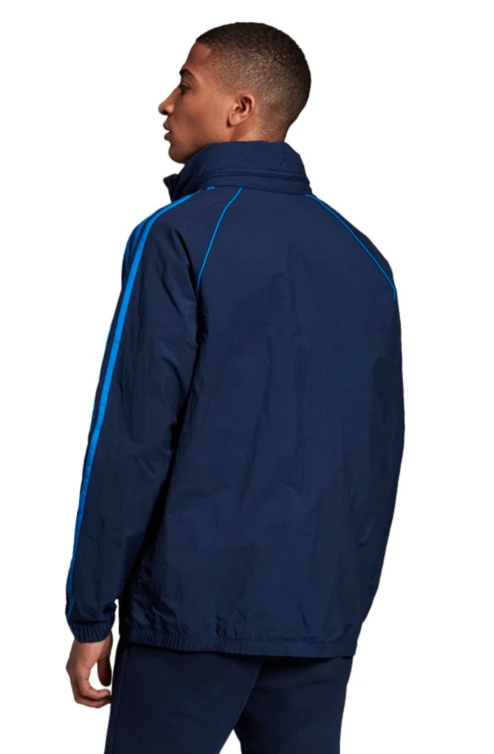 Jaqueta Adidas Corta Vento Capuz SST Retro Azul - NewSkull