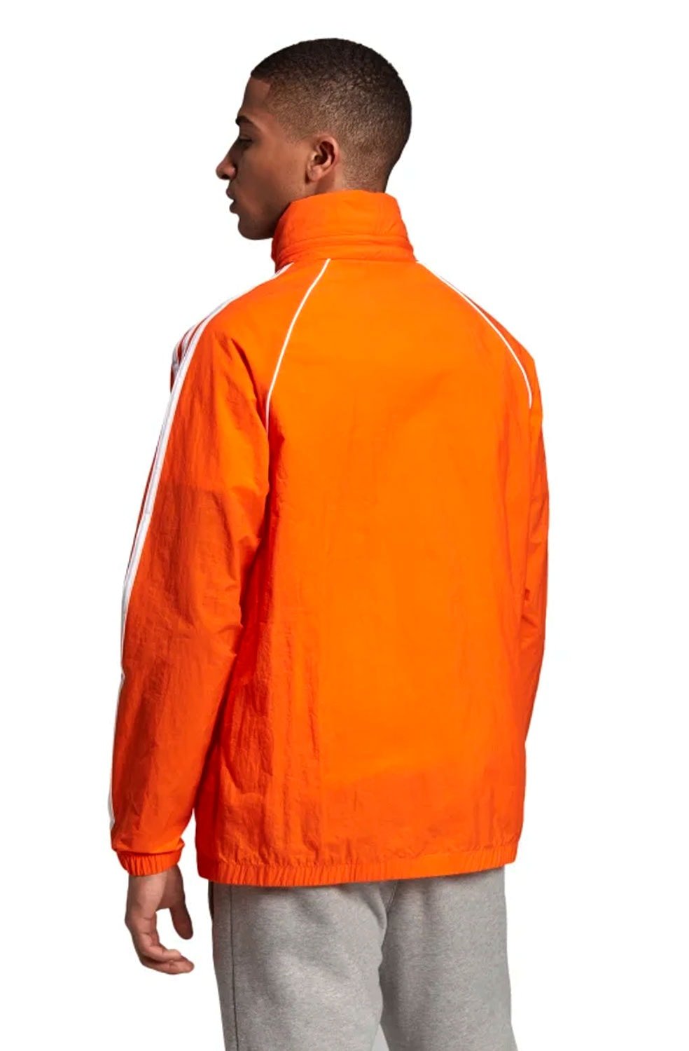 Jaqueta Adidas Corta Vento Capuz SST Retro Laranja - NewSkull