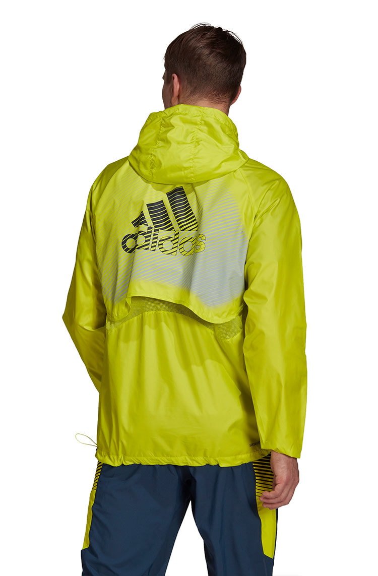 Jaqueta Adidas Corta Vento Designed 2 Move Ativated Tech Aeroready Amarela/Preta - NewSkull