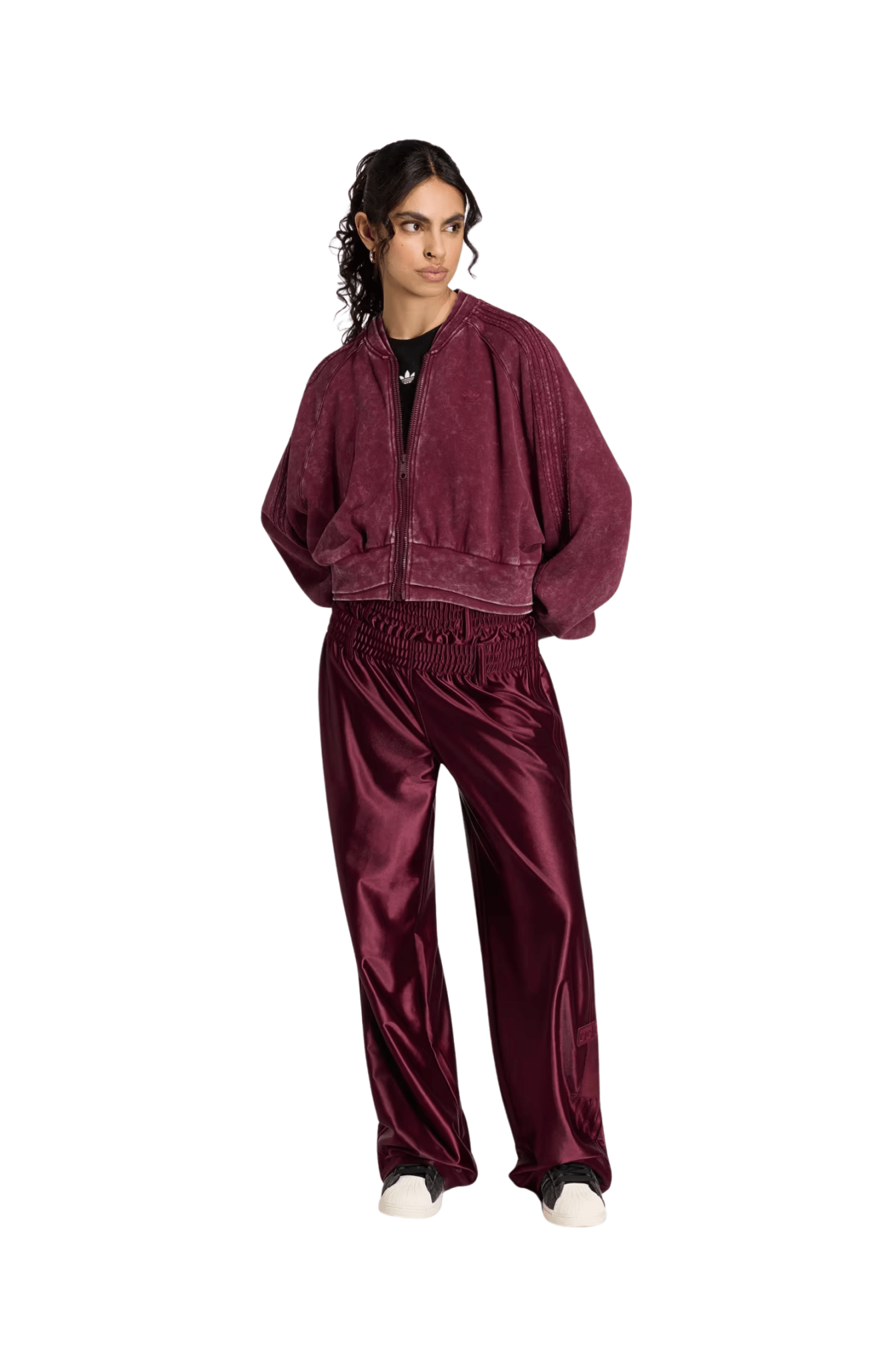 Jaqueta Adidas Cropped SST Bordo - NewSkull