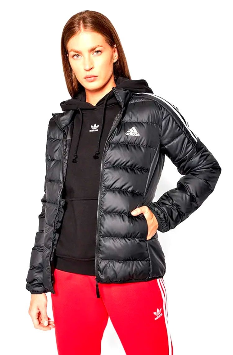 Jaqueta Adidas Essentials Down Preto/Branco - NewSkull