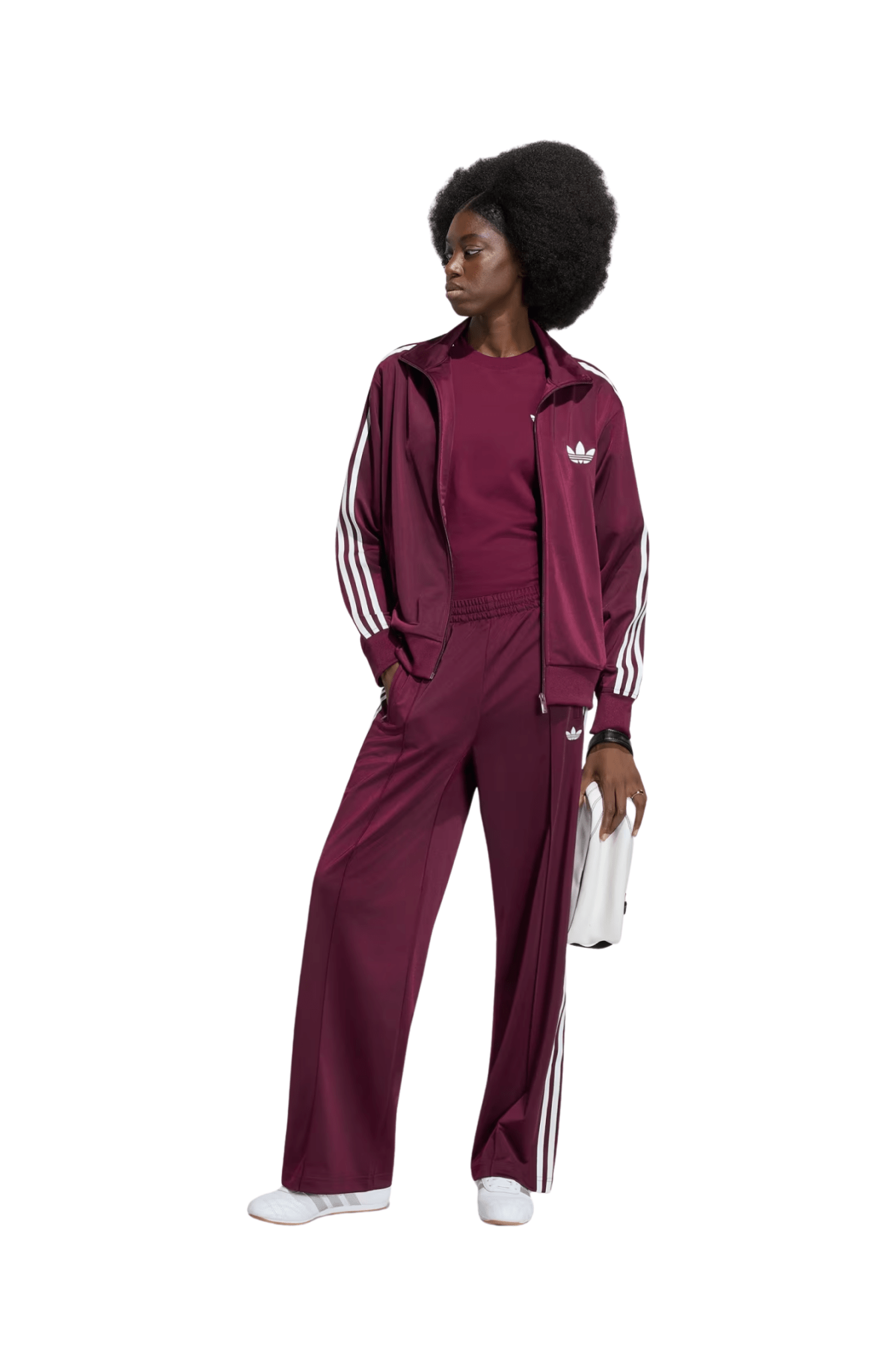 Jaqueta Adidas Firebird Track Top Bordo/Branco - NewSkull