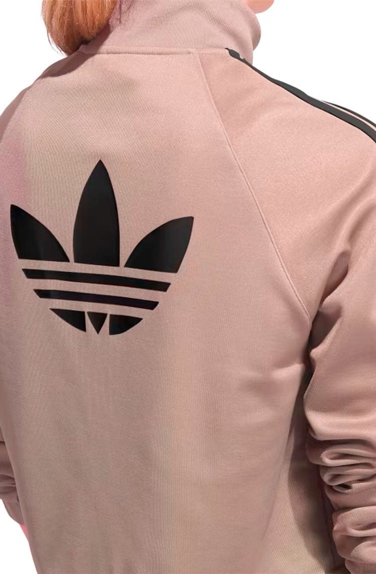 Jaqueta Adidas Malha Warm - Up Bege/Preto - NewSkull