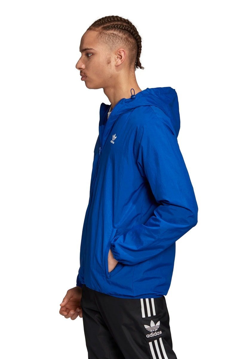 Jaqueta Adidas Quebra Vento Trefol Essentials Azul - NewSkull