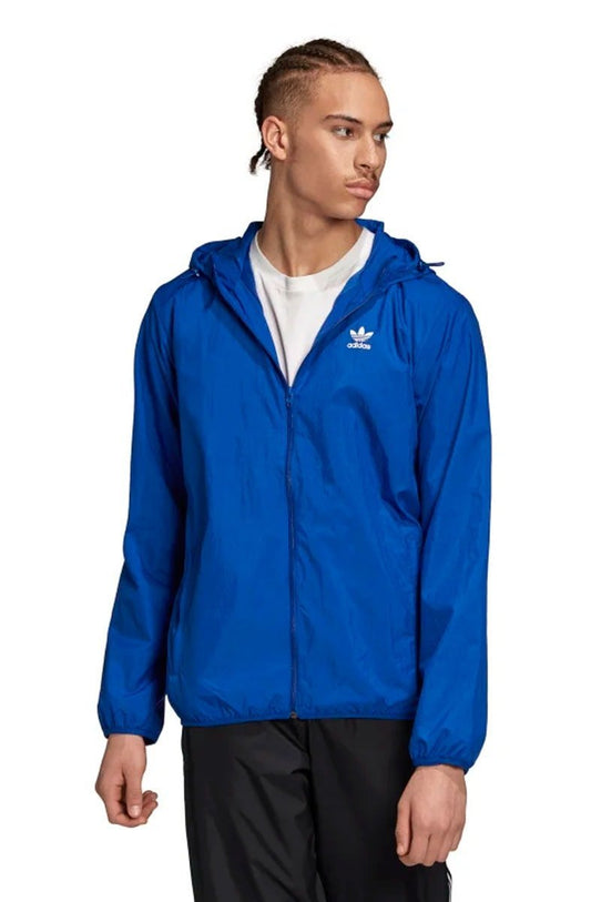Jaqueta Adidas Quebra Vento Trefol Essentials Azul - NewSkull