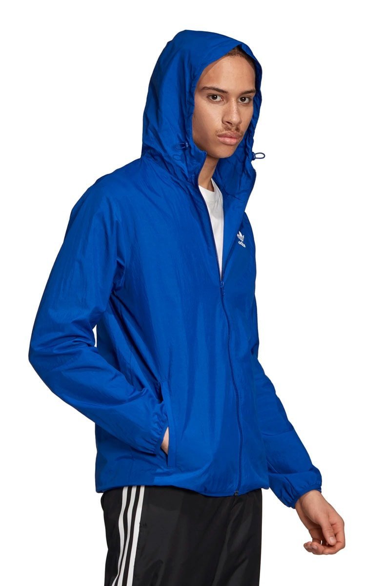Jaqueta Adidas Quebra Vento Trefol Essentials Azul - NewSkull
