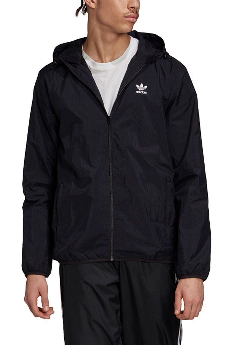 Jaqueta Adidas Quebra Vento Trefol Essentials Preta - NewSkull