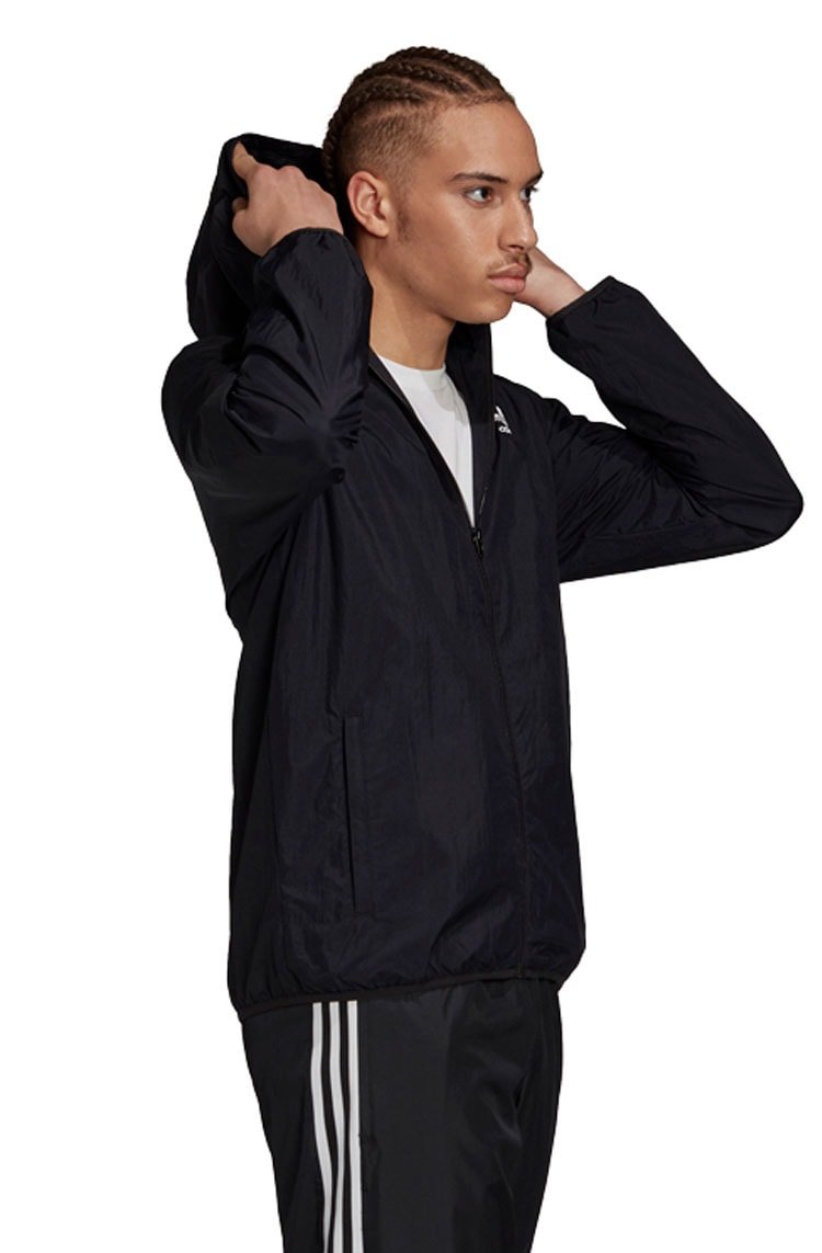 Jaqueta Adidas Quebra Vento Trefol Essentials Preta - NewSkull
