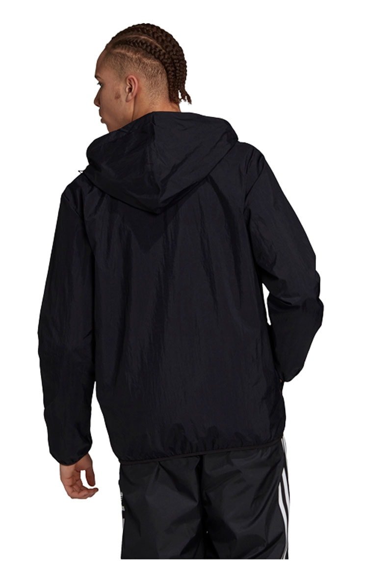 Jaqueta Adidas Quebra Vento Trefol Essentials Preta - NewSkull