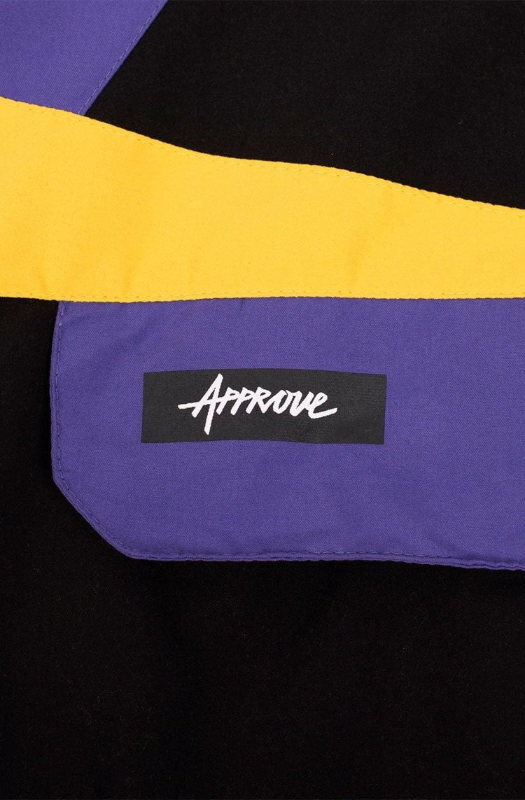 Jaqueta Approve Corta Vento Anorak X NBA Lakers Preto/Roxo/Amarelo - NewSkull