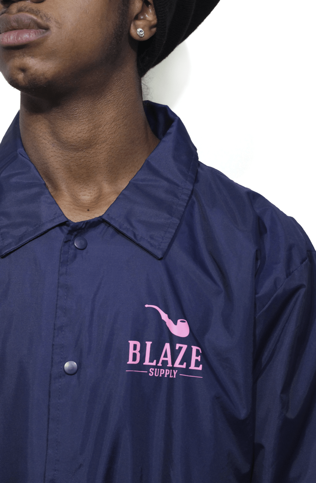 Jaqueta Blaze Corta Vento Logo Pipe Marine Azul Marinho - NewSkull