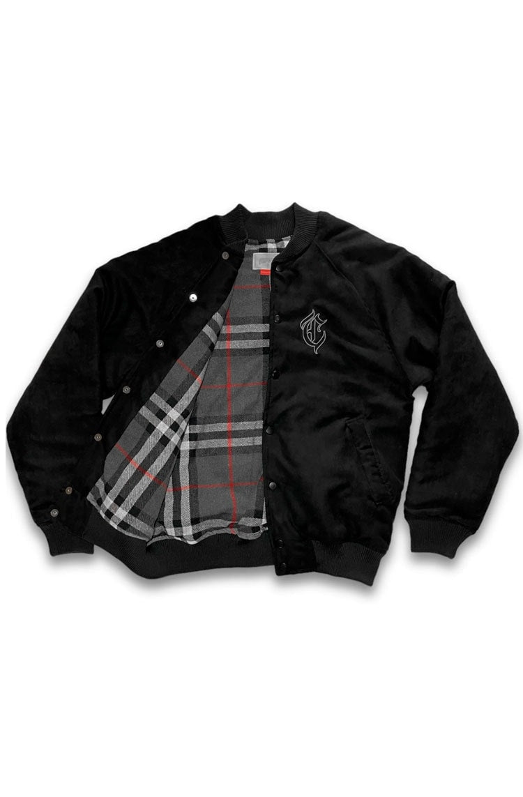 Jaqueta Caos Art ink Bomber Camurça Preto - NewSkull