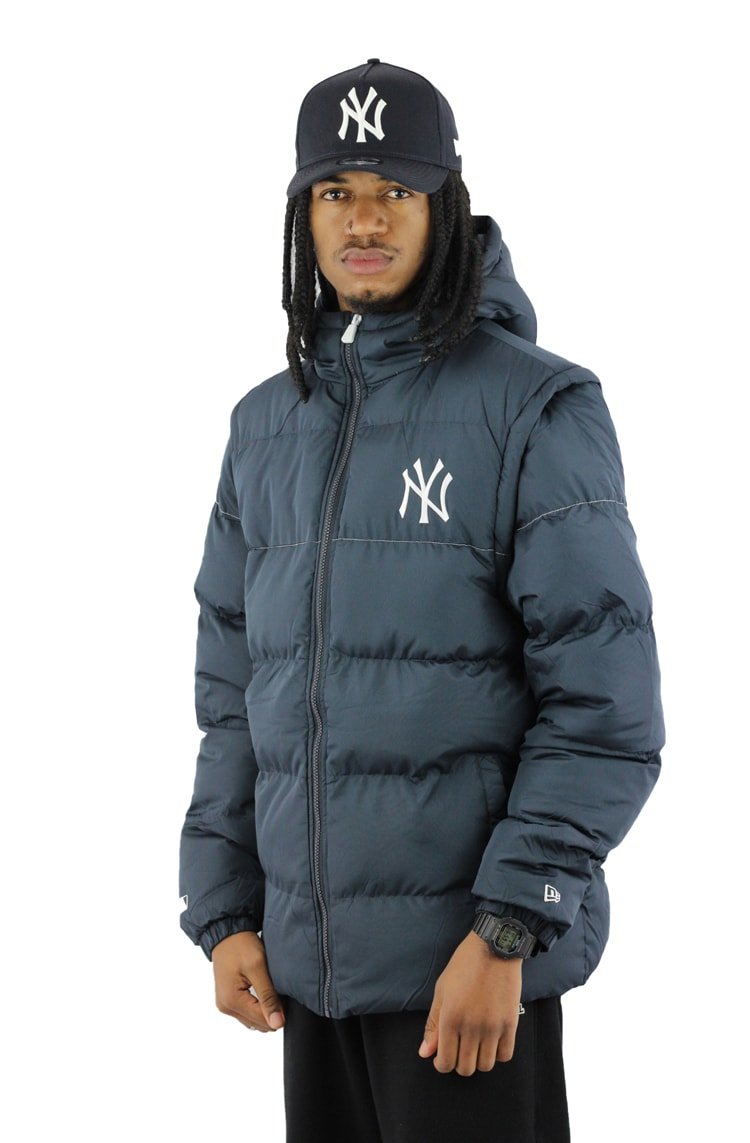 Jaqueta Colete New Era Estofada Alkaline New York Yankees Azul/Marinho - NewSkull