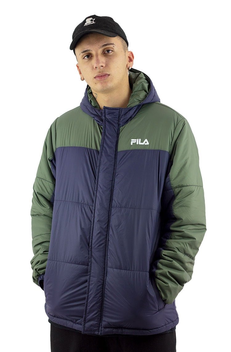 Jaqueta Fila Padded II Verde/Azul - NewSkull