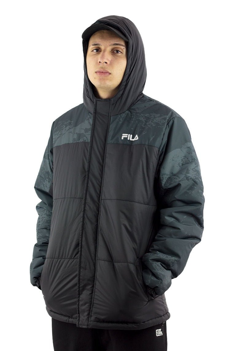 Jaqueta Fila Padded II Verde/Preta - NewSkull
