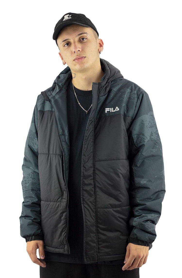 Jaqueta Fila Padded II Verde/Preta - NewSkull