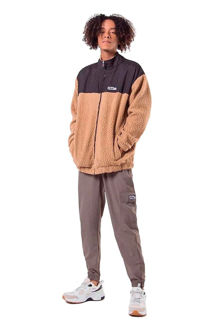 Jaqueta Fila Soft Trek Bege/Preta - NewSkull