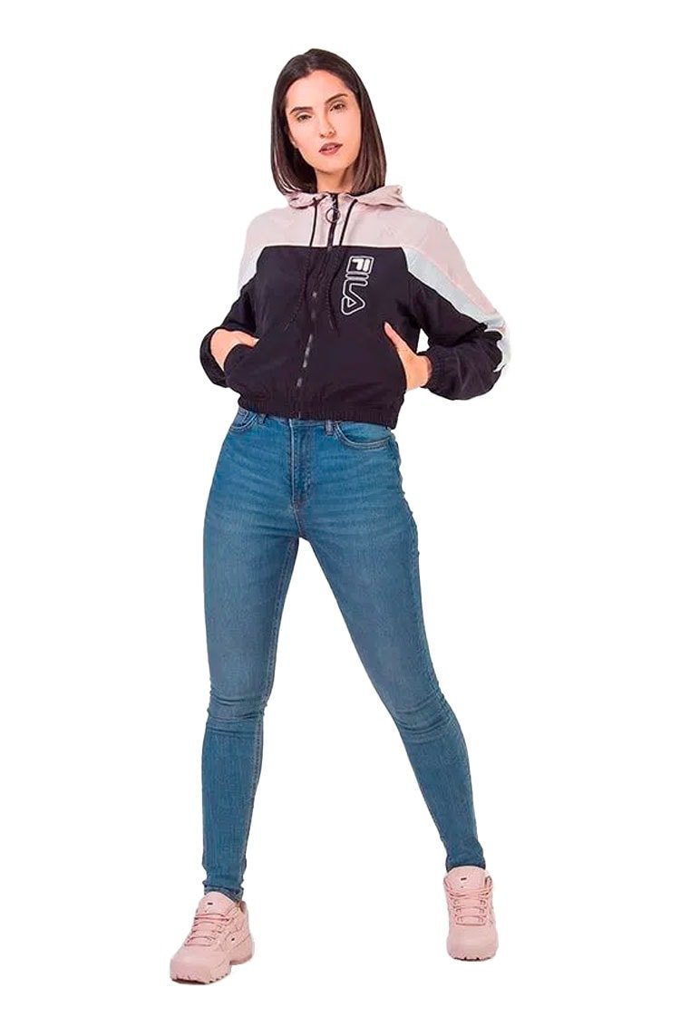 Jaqueta Fila Sport Feminina Rosa/Preto - NewSkull