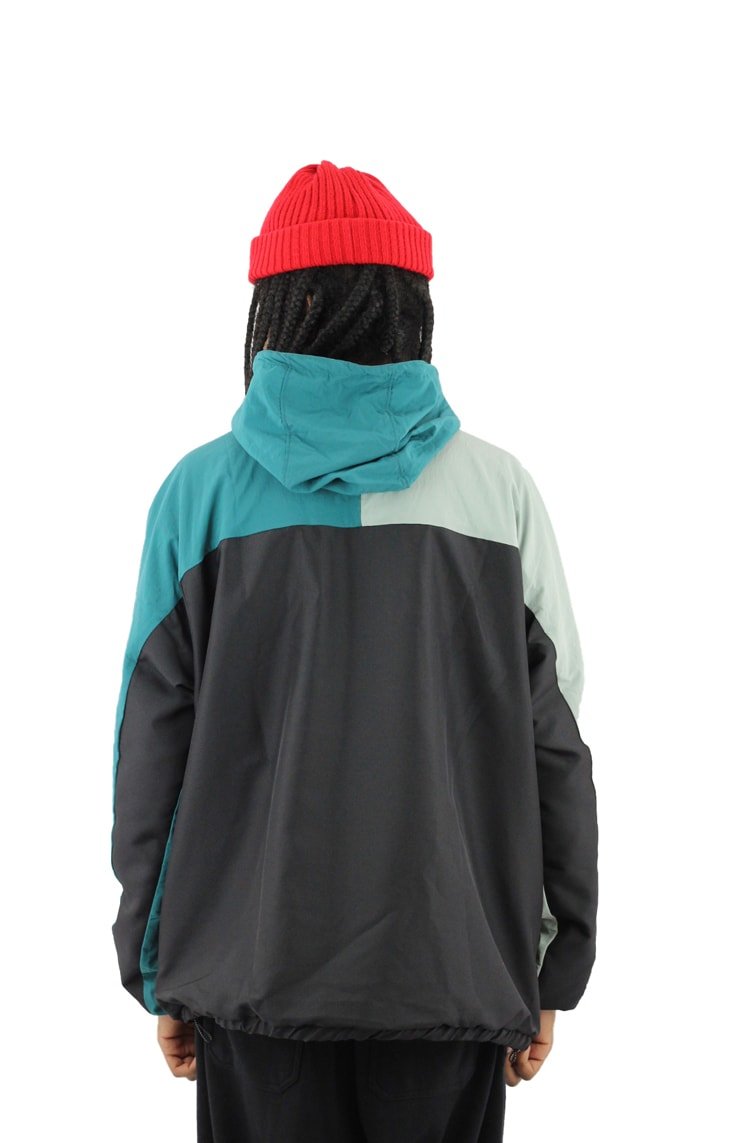 Jaqueta FILA Trail Preta/Cinza/Verde - NewSkull