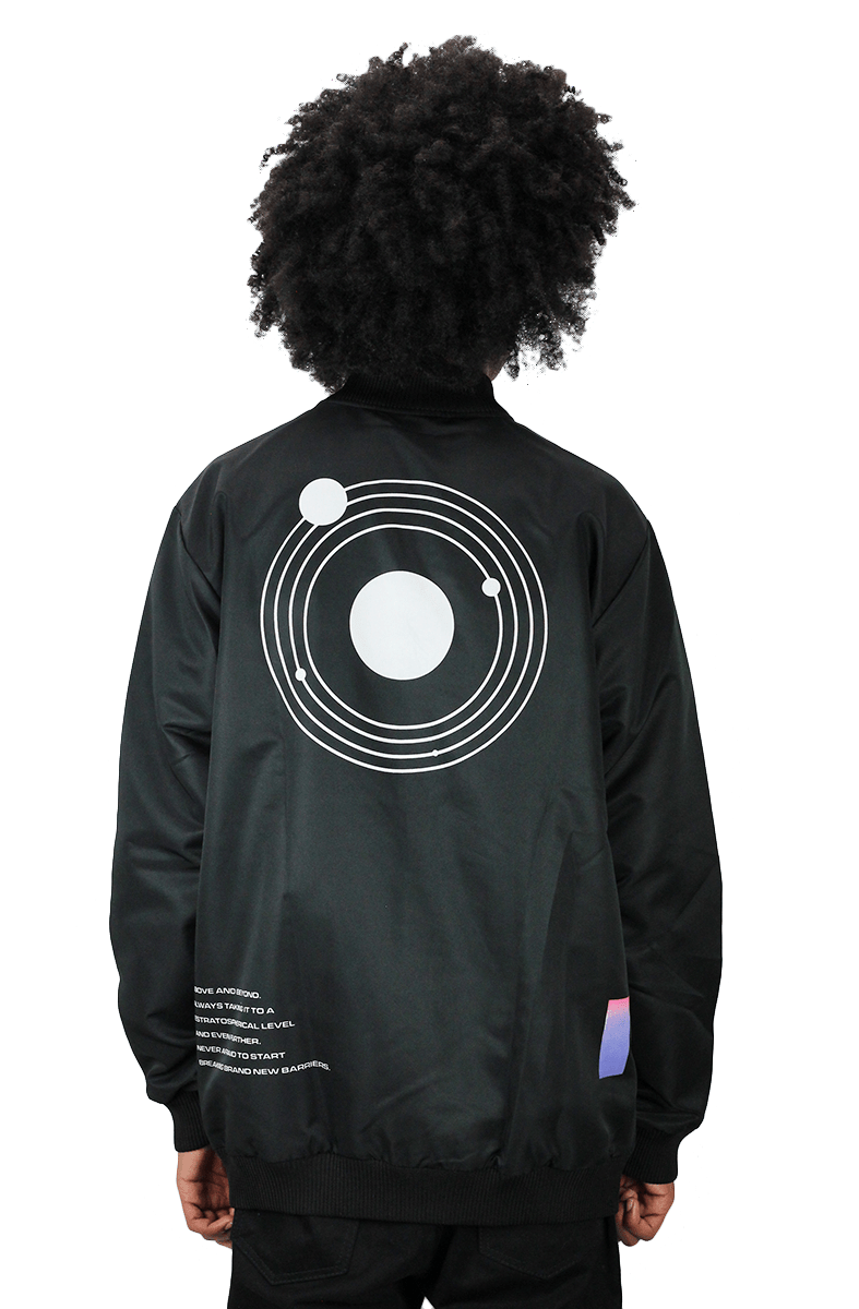 Jaqueta Mess Corta Vento Interstellar Preta - NewSkull